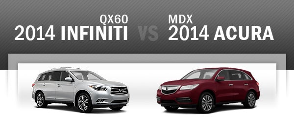 INFINITI QX60 vs Acura MDX